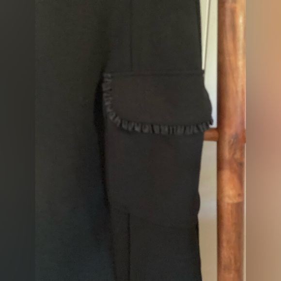 Nanette Lepore Black Midi Dress with Button Detail - Picture 4 of 9